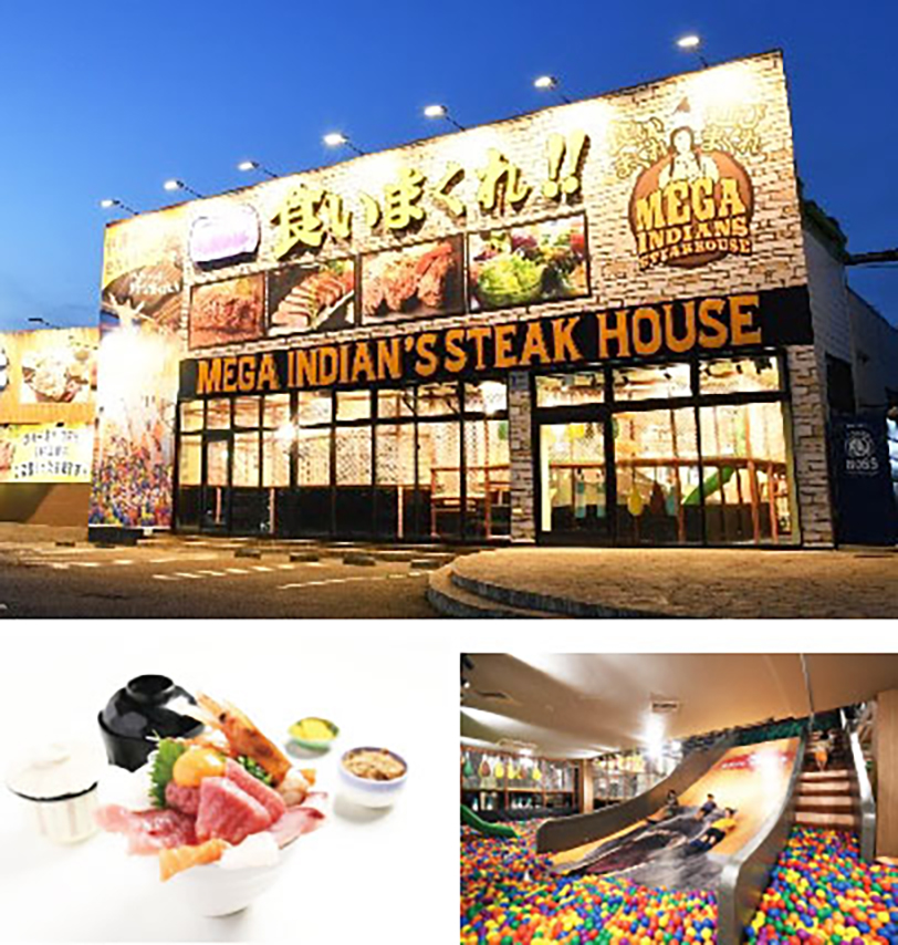 ステーキハウス メガインディアンズ半田店&あっぱれ仰天海鮮食堂様