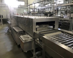 Forming box washing machine