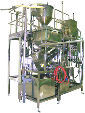 大豆洗浄付定量機